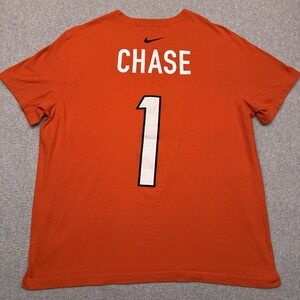 Nike Cincinnati‎ Bengals Ja'Marr Chase #1 T-Shirt Mens XL Orange Graphic NFL